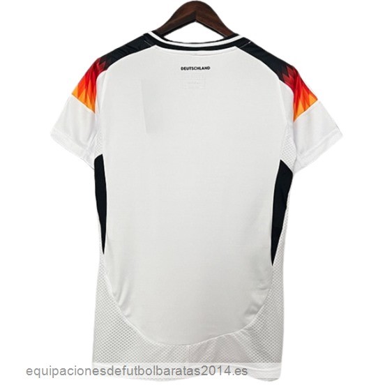 Nuevo 1ª Camiseta Mujer Alemania 2024 Blanco Baratas